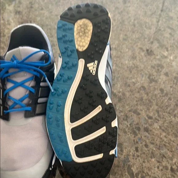 adidas Men's Golf Shoes in Gray and Blue - Picture 5 of 6